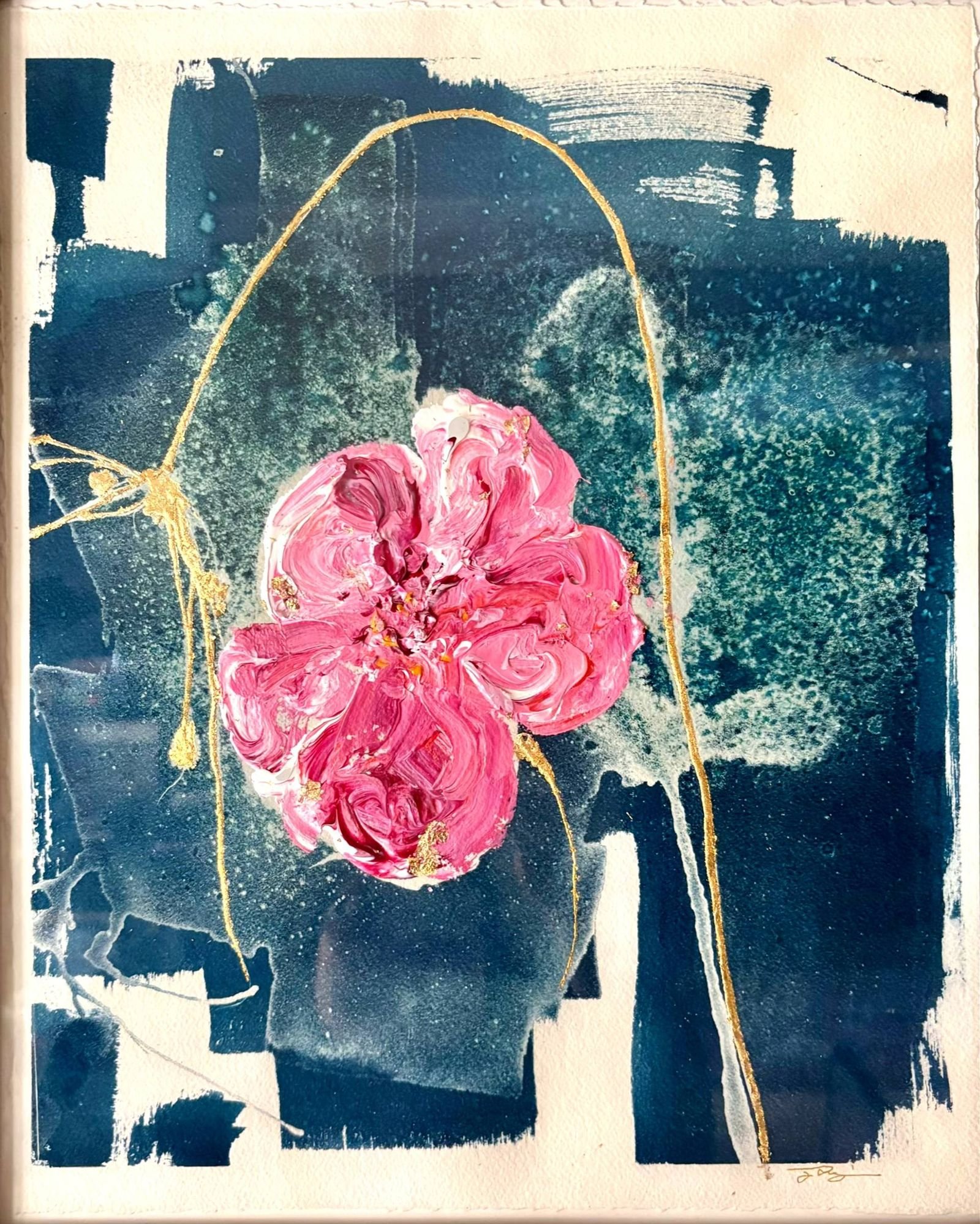 Bloom Anyway, Acrylic painting by Joanna Purvis